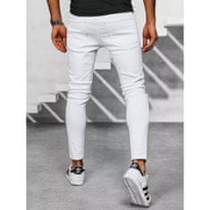 Dstreet Pánske džínsové nohavice IMOS biele ux3922 s38