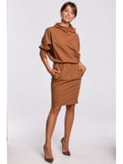 BeWear Dámske mini šaty Yungdrung B175 karamelová XXL/3XL