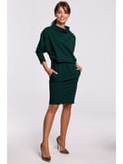 BeWear Dámske mini šaty Yungdrung B175 tmavo zelená XXL/3XL