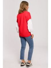 BeWear Dámska pletená vesta Reenzong BK076 červená L/XL