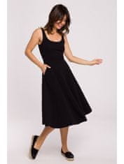 BeWear Dámske midi šaty Zoltosteon B218 čierna XL