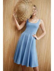 BeWear Dámske midi šaty Zoltosteon B218 modrá XL