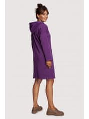 BeWear Dámske midi šaty Man B238 fialová XL