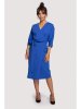 Dámske midi šaty Loni B241 kráľovsky modrá XL