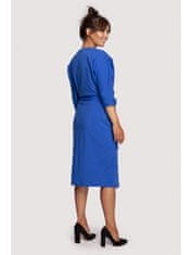 BeWear Dámske midi šaty Loni B241 kráľovsky modrá XL