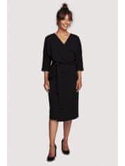 BeWear Dámske midi šaty Loni B241 čierna XL