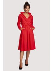 BeWear Dámske midi šaty Yangzom B245 červená XL