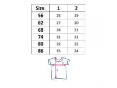 NEW BABY Kojenecké bavlněné tričko s krátkým rukávem Víla, 56 (0-3m)