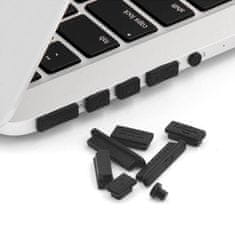 GFT Silikónové záslepky konektorov do notebooku - čierne