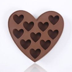 Zapardrobnych.sk Silikónová forma v tvare srdca na čokoládu alebo ľad