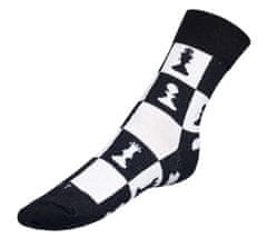 Ponožky Šach - 35-38 - čierna, biela