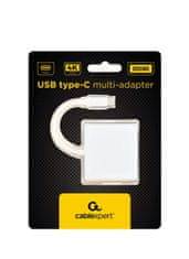 Gembird Multi-adapter USB typu C, strieborný