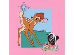 Disney DISNEY Bambi Dámske bavlnené pyžamo s krátkym rukávom, ružové pyžamo S