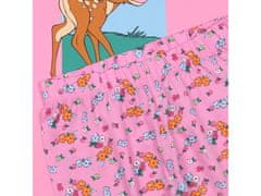 Disney DISNEY Bambi Dámske bavlnené pyžamo s krátkym rukávom, ružové pyžamo S