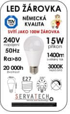 Symfony LED žiarovka B60 15W / 100W 240V E27 1400lm 270° 20.000h teplá biela