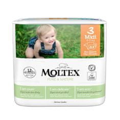 MOLTEX Moltex Plienky Pure & Nature Midi 4-9 kg (33 ks)