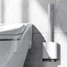 HOME & MARKER® Silikónová WC kefa so stojanom s odvetrávaním | TOILETBRUSH