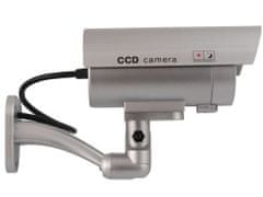 CE Fiktívna videokamera IR9000 S IR LED, strieborná 32318