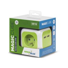 GreenBlue Štvornásobná napájacia zásuvka MagicCube 1.4 m GB118 46286