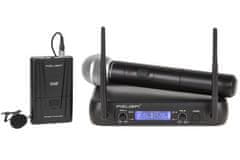 Azusa WR-358LD VHF mikrofón 2 kanály čierny MIK0142