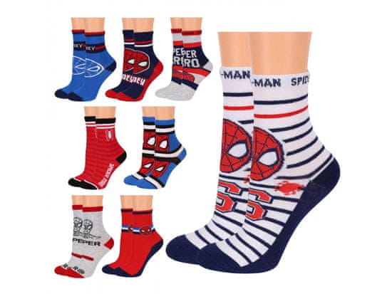 MARVEL COMICS MARVEL SpiderMan Sada chlapčenských ponožiek, 8 párov dlhých ponožiek, OEKO-TEX