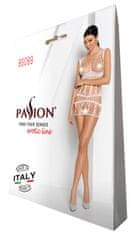 Passion Passion Bodystocking BS089 (Biela), sieťované dámské šaty