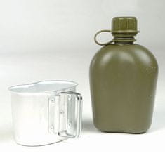 MIL-TEC® Fľaša poľná US 1l s pitítkom a obalom FLECKTARN