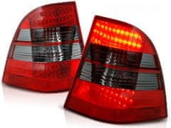 TUNING TEC Zadné svetlá MERCEDES W163 ML M-KLASA 03.98-05 červeno-dymové LED