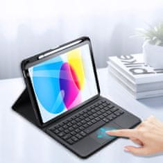 Dux Ducis Wireless Keyboard puzdro s klávesnicou na iPad 10.9'' 2022 10 Gen, čierne