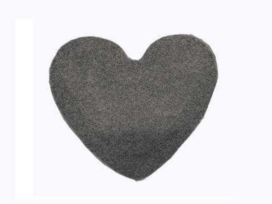 Vopi Kusový koberec Color Shaggy šedý srdca