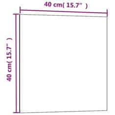 Vidaxl Nástenná magnetická tabuľa biela 40x40 cm tvrdené sklo