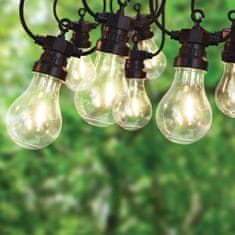 ProGarden Záhradná Svetelná Girlanda Reťaz Svietidlo Závesné LED 7,5 M 10 Guličiek