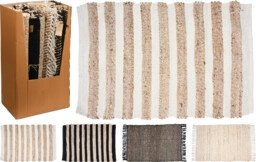 Koopman Bavlnený boho tkaný jutový koberec 90 x 60 cm