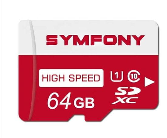 Symfony micro SD karta 64GB, U1 100MB/s