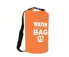 Vodotesný vak Dry Bag 15 l, oranžová T-007-OR