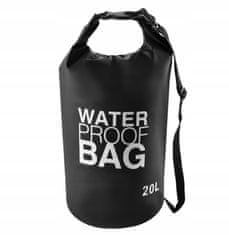 Vodotesný vak Dry Bag 20 l, čierna T-258-CE