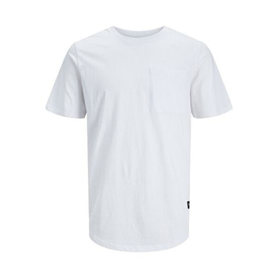 Jack&Jones Pánske tričko JJENOA Long Line Fit 12210945 White