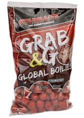 Starbaits Boilie Grab & Go Global Jahoda - priemer 20 mm, balenie 2,5 kg