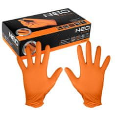 NEO Tools NEO TOOLS Oranžové nitrilové rukavice, balenie 50 ks, M