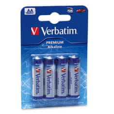 VERBATIM alkalická batéria 1,5V AA/ blister 4ks