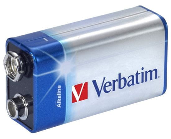 VERBATIM alkalická batéria 9V (6LR61)/ blister 1ks