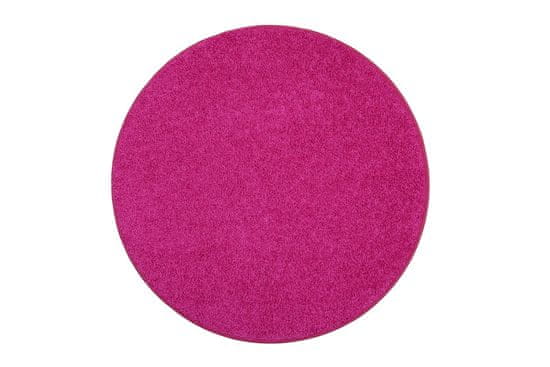 Vopi AKCIA: 200x200 (prúmer) kruh cm Kusový koberec Color shaggy ružový guľatý