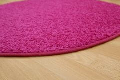 Vopi AKCIA: 200x200 (prúmer) kruh cm Kusový koberec Color shaggy ružový guľatý 200x200 (priemer) kruh