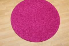Vopi AKCIA: 200x200 (prúmer) kruh cm Kusový koberec Color shaggy ružový guľatý 200x200 (priemer) kruh