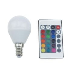 ACA ACA Lighting LED SMD Ball E14 230V 4W IR RGB plus 3000K 120st. 300Lm Ra80 G45414RGBWN