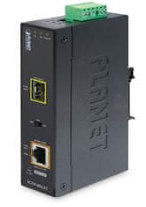 Planet IGTP-805AT Priemyselný konvertor 1x1Gb RJ45 / 1xSFP, PoE 802.3at, -40 až 75st, IP30, EFT + ESD, 12-48VDC, fanless