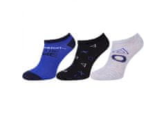sarcia.eu Playstation ponožky, modro-sivé nohy - 3 páry OEKO-TEX 3-6 let 26.5-30.5