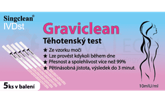 Singclean GRAVICLEAN těhotenský test - Proužky 5 ks