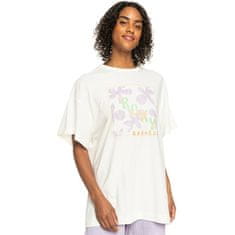 ROXY Dámske tričko SWEET FLOWERS Oversize Fit ERJZT05469-WBK0 (Veľkosť L)