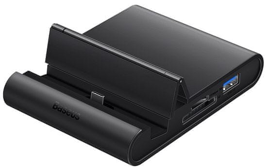 BASEUS Mate Docking Pre USB-C stolná dokovacia stanica na mobilný telefón WKMD000001, čierna
